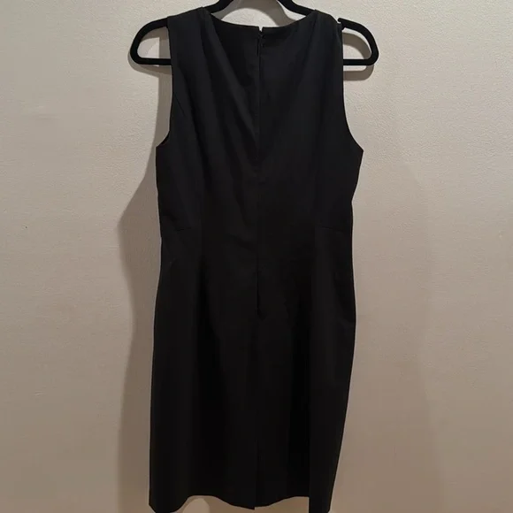 Theory Black Betty 2B Sheath Midi Dress Size 8 - Picture 4 of 6
